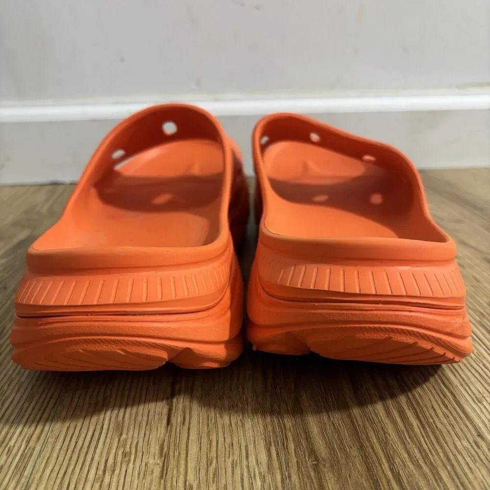 Hoka Ora Recovery 3 Slide Men’s Sz 11 Orange Neon Flame Sandal Athletic